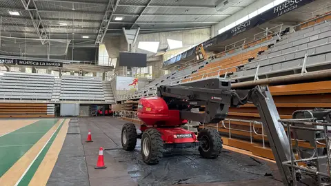 Avanzan a buen ritmo las obras del Palacio de Deportes Avanzan a buen ritmo las obras del Palacio de Deportes