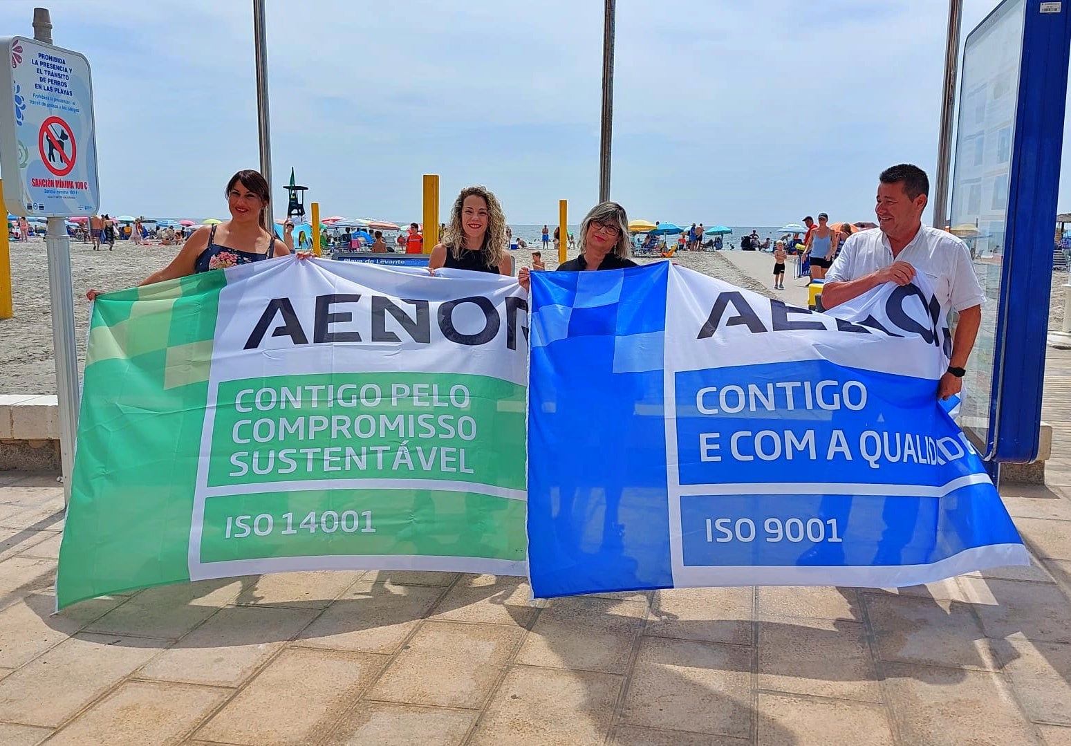 Santa Pola renueva los certificados ISO de calidad de sus playas Santa Pola renueva los certificados ISO de calidad de sus playas