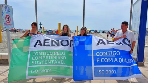 Santa Pola renueva los certificados ISO de calidad de sus playas Santa Pola renueva los certificados ISO de calidad de sus playas