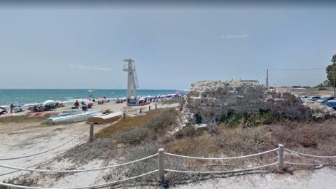 Zona en la playa del Pinet de Elche en la que se celebra el festival de habaneras.