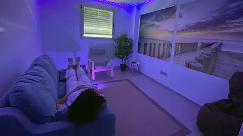 'Sala de la calma’ creada en el Hospital General Universitario de Elche. 'Sala de la calma’ creada en el Hospital General Universitario de Elche.