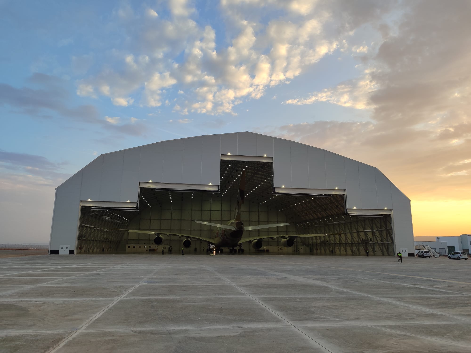 Tarmac recibe su primer A380 en el aeropuerto de Teruel Tarmac recibe su primer A380 en el aeropuerto de Teruel