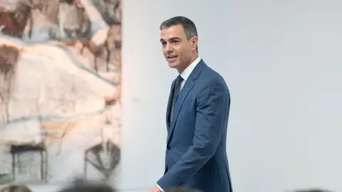 Pedro Sánchez a su llegada a la comparecencia para hacer balance del curso político el pasado mes de julio Pedro Sánchez a su llegada a la comparecencia para hacer balance del curso político el pasado mes de julio