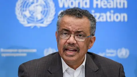 Imagen de archivo. El director general de la Organización Mundial de la Salud (OMS), Tedros Adhanom Ghebreyesus. Imagen de archivo. El director general de la Organización Mundial de la Salud (OMS), Tedros Adhanom Ghebreyesus.