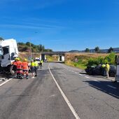Choque frontal en San Cibrao das Viñas (Ourense)