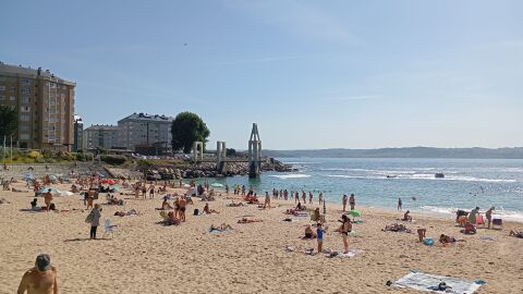 Playa de San Amaro, en A Coru&ntilde;a