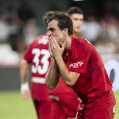 El gol de Francho Serrano en el minuto 97 da tres puntos al Real Zaragoza 