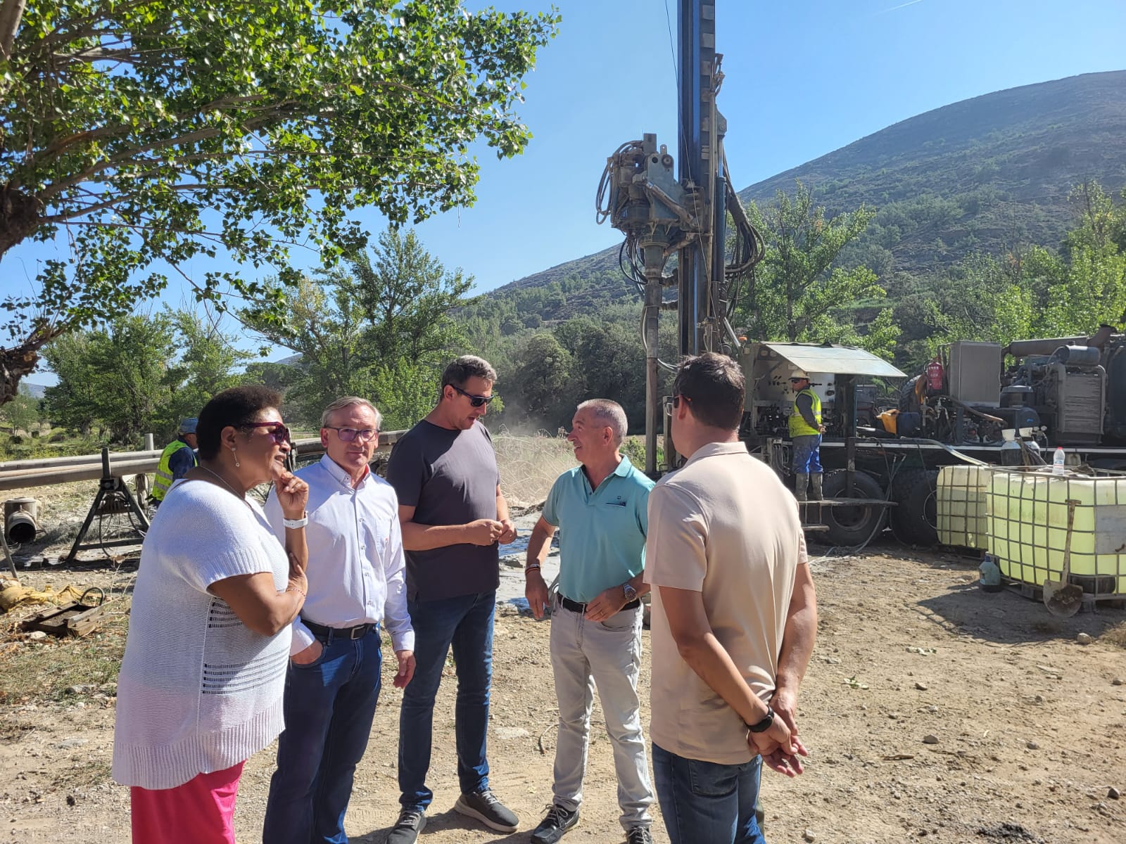 Comienzan las obras del sondeo en Mirambel para extraer agua Comienzan las obras del sondeo en Mirambel para extraer agua