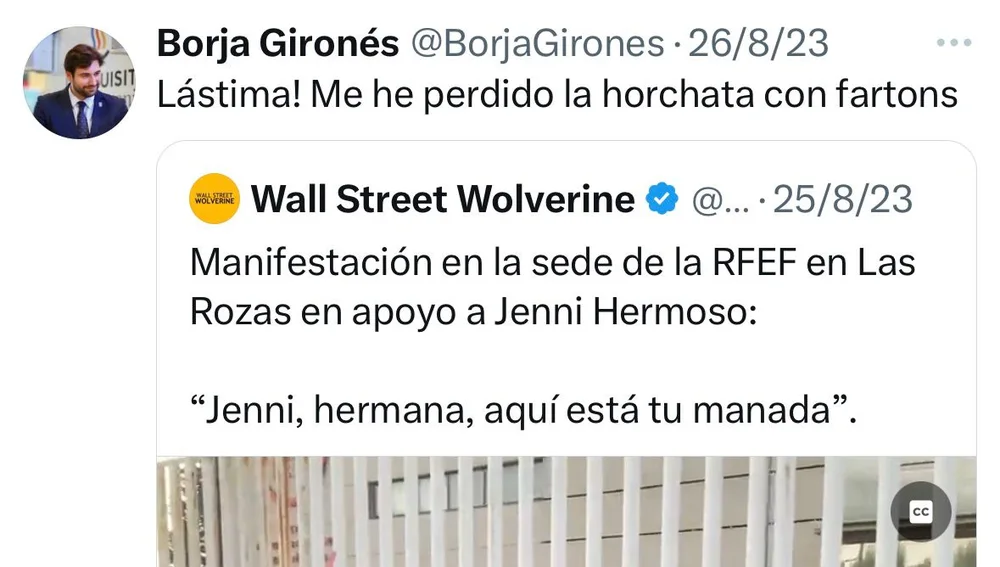 Captura tuit Captura tuit