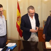 Alcalde de Benidorm, Toni Pérez y representante distrito de Queens,Francis Moya Alcalde de Benidorm, Toni Pérez y representante distrito de Queens,Francis Moya