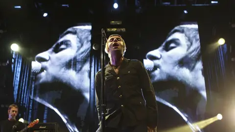 Imagen de archivo de Liam Gallagher en un concierto de Oasis. Imagen de archivo de Liam Gallagher en un concierto de Oasis.