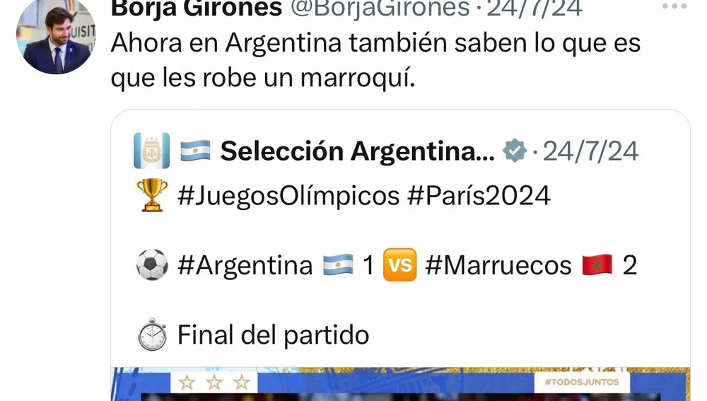 Captura de tuit Captura de tuit