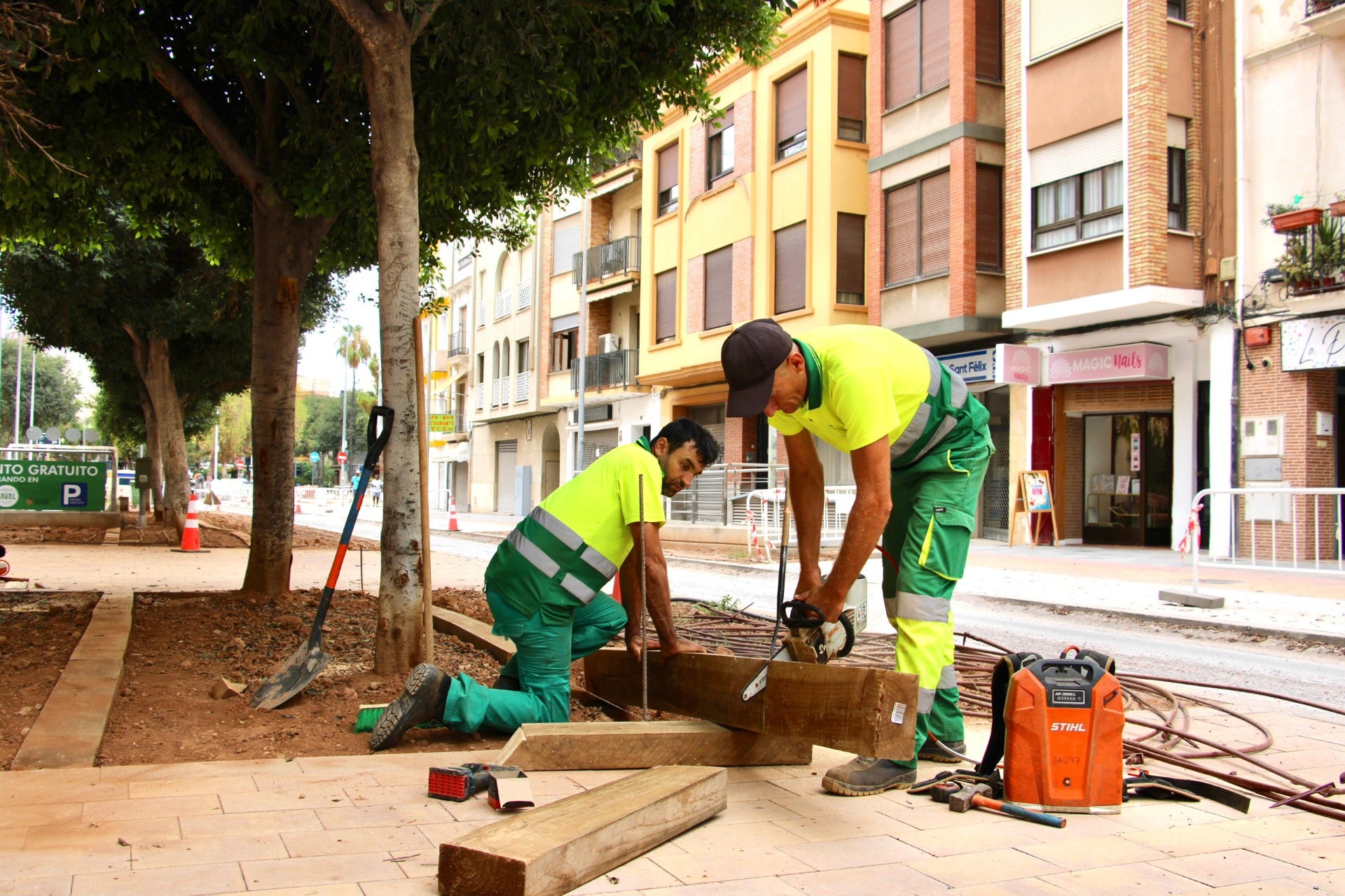Recta final de las obras de la Zona de Bajas Emisiones para las calles Luís Vives, Temprado y la primera fase de Trinidad Recta final de las obras de la Zona de Bajas Emisiones para las calles Luís Vives, Temprado y la primera fase de Trinidad