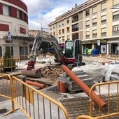 Trabajos en una obra de Ciudad Real Trabajos en una obra de Ciudad Real