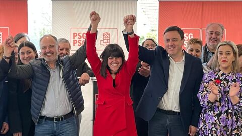 Imagen de archivo de la proclamaci&oacute;n de Iria Malvido como candidata a la Alcald&iacute;a de Cangas. Foto: PSOE