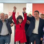 Imagen de archivo de la proclamación de Iria Malvido como candidata a la Alcaldía de Cangas. Foto: PSOE