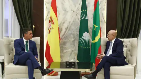 El presidente del Gobierno, Pedro Sánchez, se ha reunido con el presidente de la República Islámica de Mauritania, Mohamed Cheikh El Ghazouani. El presidente del Gobierno, Pedro Sánchez, se ha reunido con el presidente de la República Islámica de Mauritania, Mohamed Cheikh El Ghazouani.
