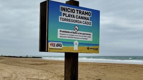 Cartel playa de Torregorda