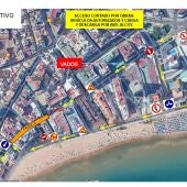 Fase 2 obras alcantarillado y de renovación de la red de agua potable en la calle Pérez Martorell