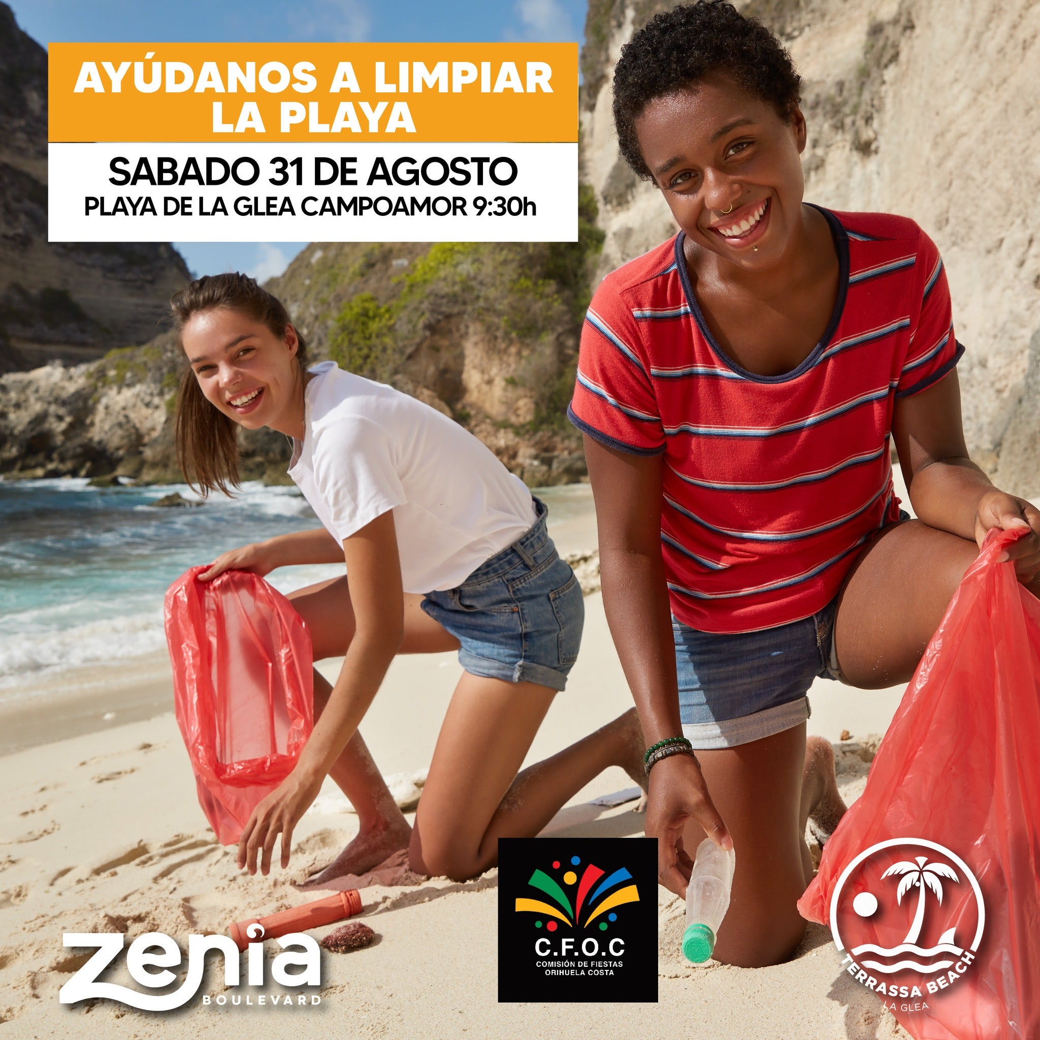 Vecinos de Orihuela Costa participan este sábado en una mañana de limpieza en la playa de La Glea Vecinos de Orihuela Costa participan este sábado en una mañana de limpieza en la playa de La Glea