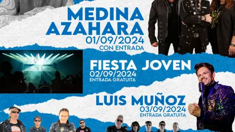 Cartel de conciertos en la Feria de Daimiel Cartel de conciertos en la Feria de Daimiel