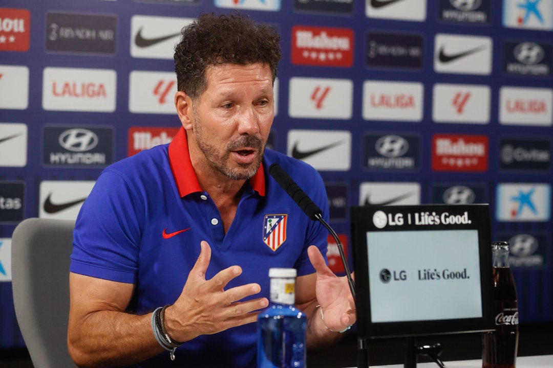 Simeone: "¿Objetivos? Clarísimo, partido a partido" Simeone: "¿Objetivos? Clarísimo, partido a partido"