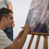 El ondense Pau Canelles, ganador del concurso de carteles de la fira. El ondense Pau Canelles, ganador del concurso de carteles de la fira.