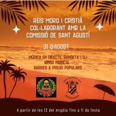 Negres i Destralers colaboran con las Fiestas de Sant Agustín.