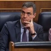 Pedro Sánchez, en un debate en el Congreso de los Diputados.