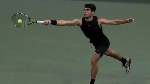 Carlos Alcaraz durante el Open de Estados Unidos Carlos Alcaraz durante el Open de Estados Unidos