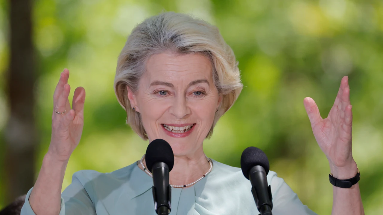 Foto archivo. Ursula von der Leyen. EFE/ Lavandeira Jr