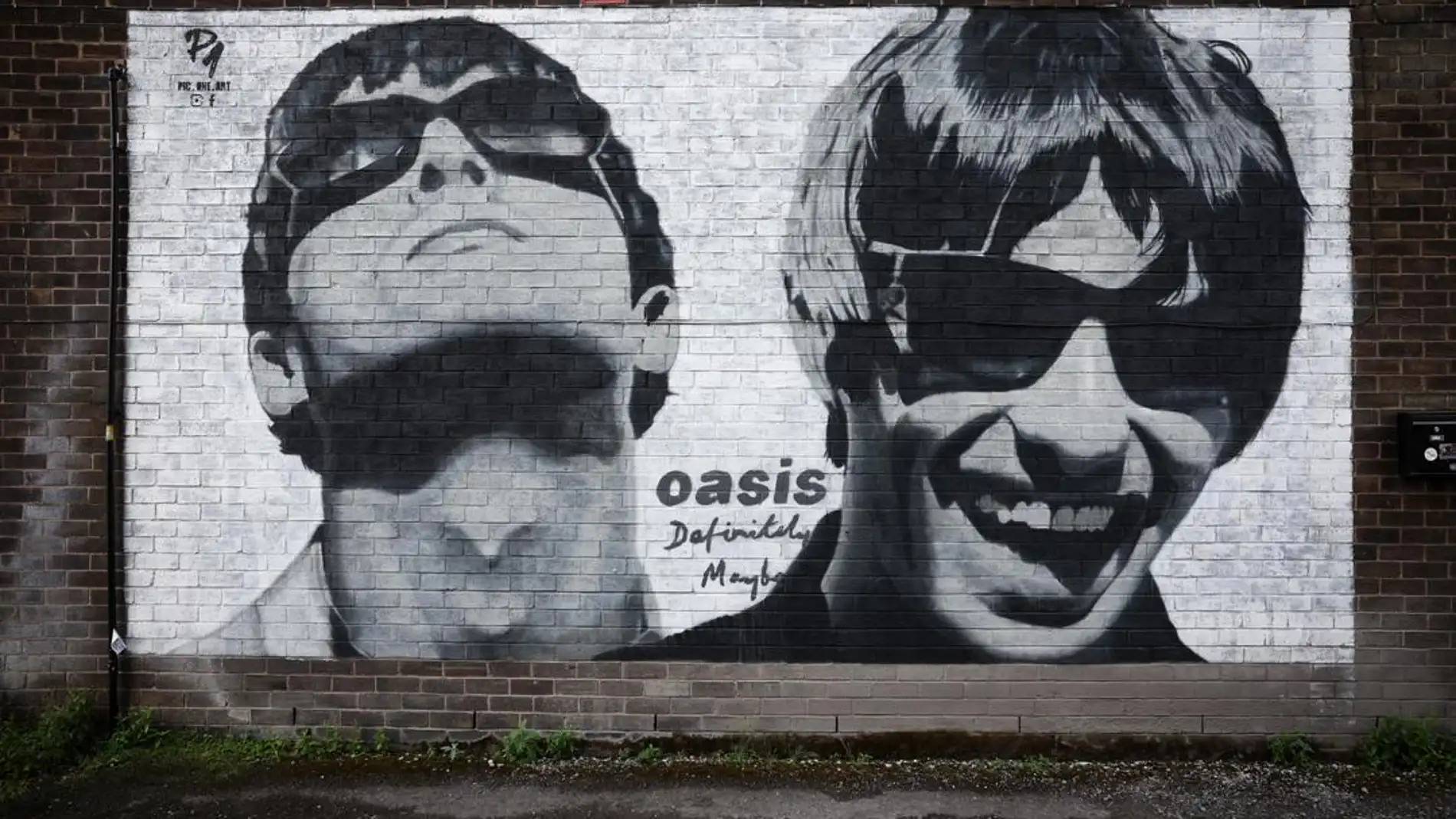Mural de Oasis en Manchester Mural de Oasis en Manchester