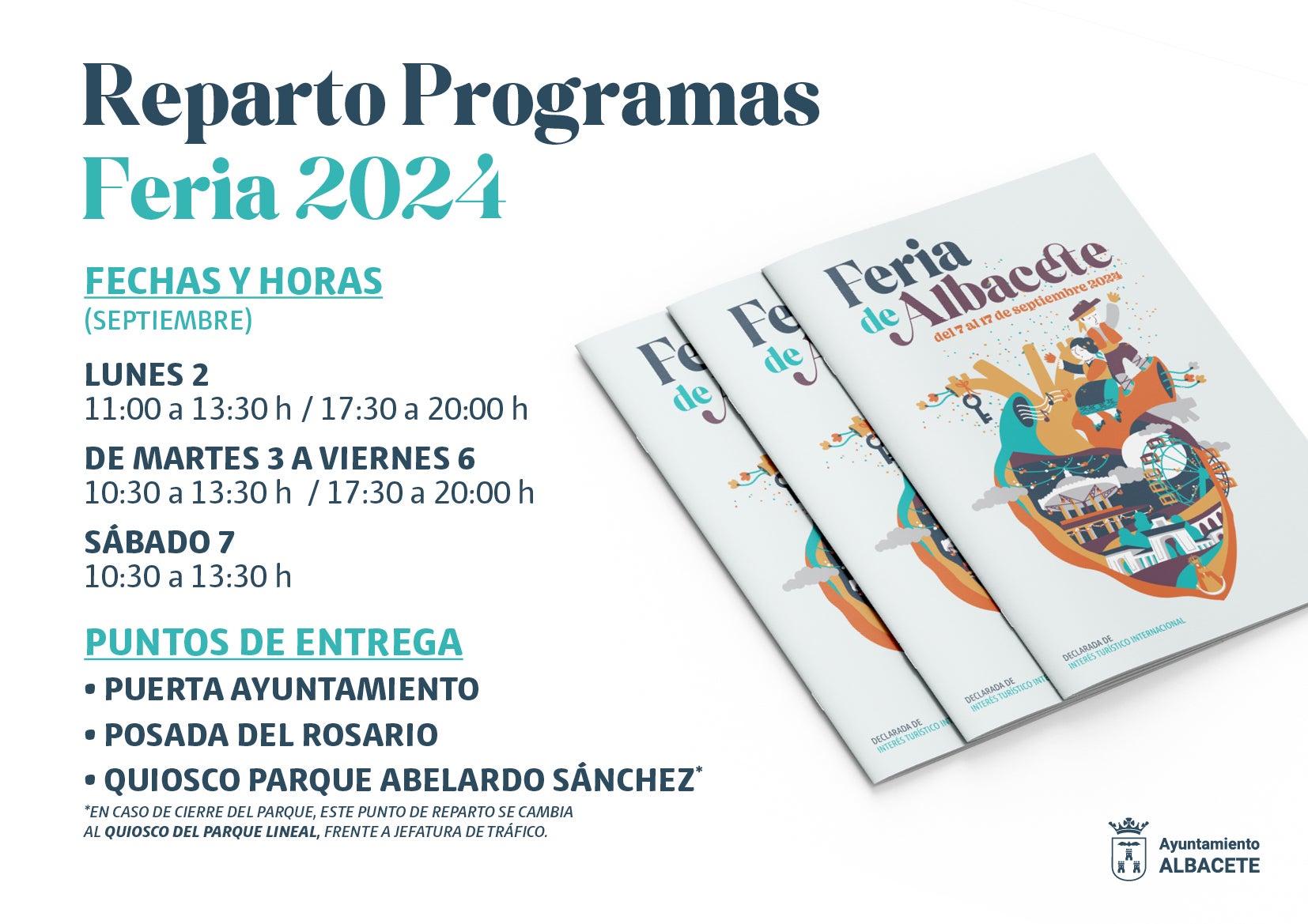 Comienza el reparto de programas de la Feria de Albacete 2024 Comienza el reparto de programas de la Feria de Albacete 2024