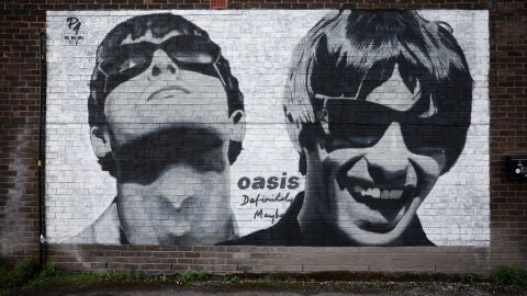 Mural de Oasis en M&aacute;nchester