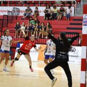 Un momento del Elda-Balonmano Morvedre