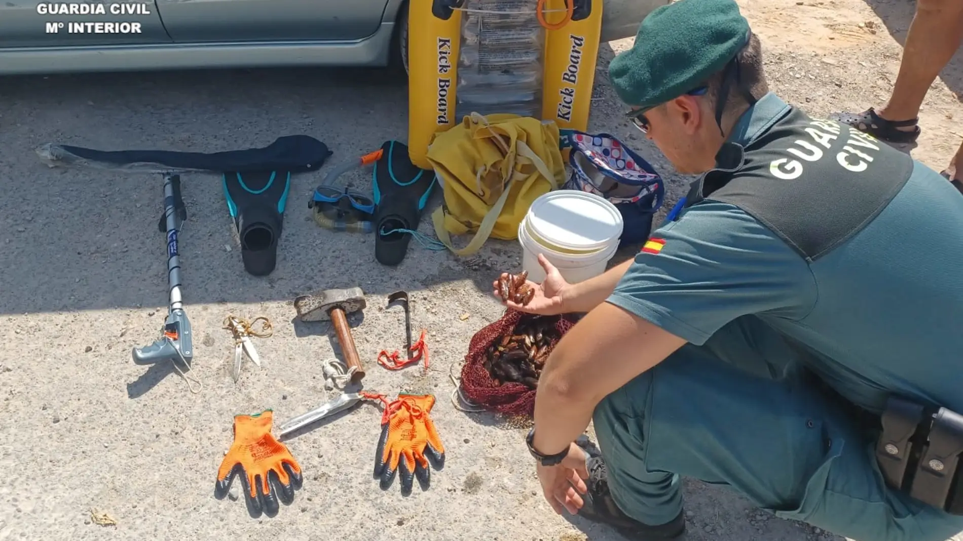 Investigado por pescar dátiles de mar en una playa de Vinaròs Investigado por pescar dátiles de mar en una playa de Vinaròs