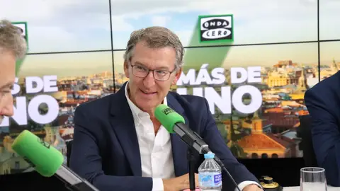 Alberto Núñez Feijóo durante la entrevista en Onda Cero Alberto Núñez Feijóo durante la entrevista en Onda Cero