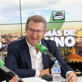 Alberto Núñez Feijóo durante la entrevista en Onda Cero