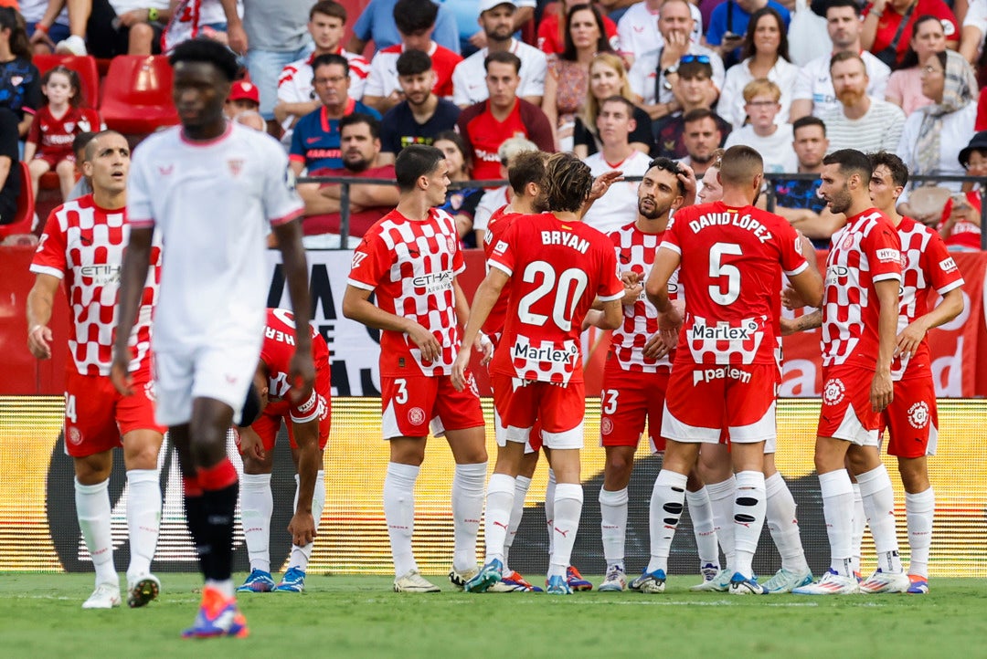 Victoria solvente del Girona ante un Sevilla ya en crisis Victoria solvente del Girona ante un Sevilla ya en crisis