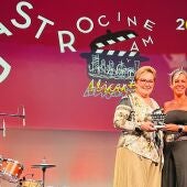 Cristina Figueira premiada en 'gastro Cinema 2024'.