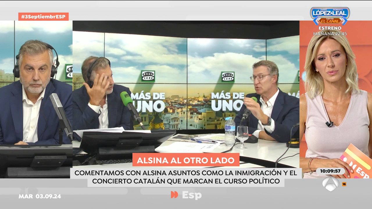 Alsina, en Espejo Público: "Me parece injusto y peligroso vincular la inmigración irregular con la inseguridad" Alsina, en Espejo Público: "Me parece injusto y peligroso vincular la inmigración irregular con la inseguridad"