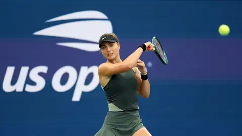 Paula Badosa durante los cuartos de final del US Open Paula Badosa durante los cuartos de final del US Open