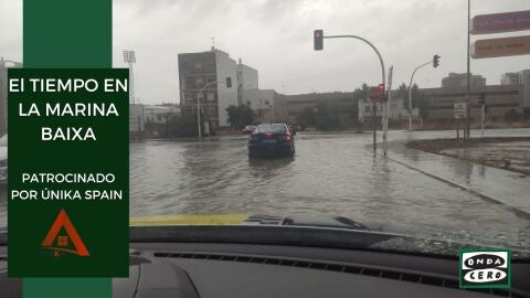 Tiempo con lluvias en la Marina Baixa