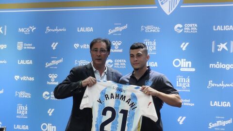 Presentaci&oacute;n de Yanis Rahmani en el M&aacute;laga CF