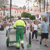 Limpieza en la Feria de Mérida