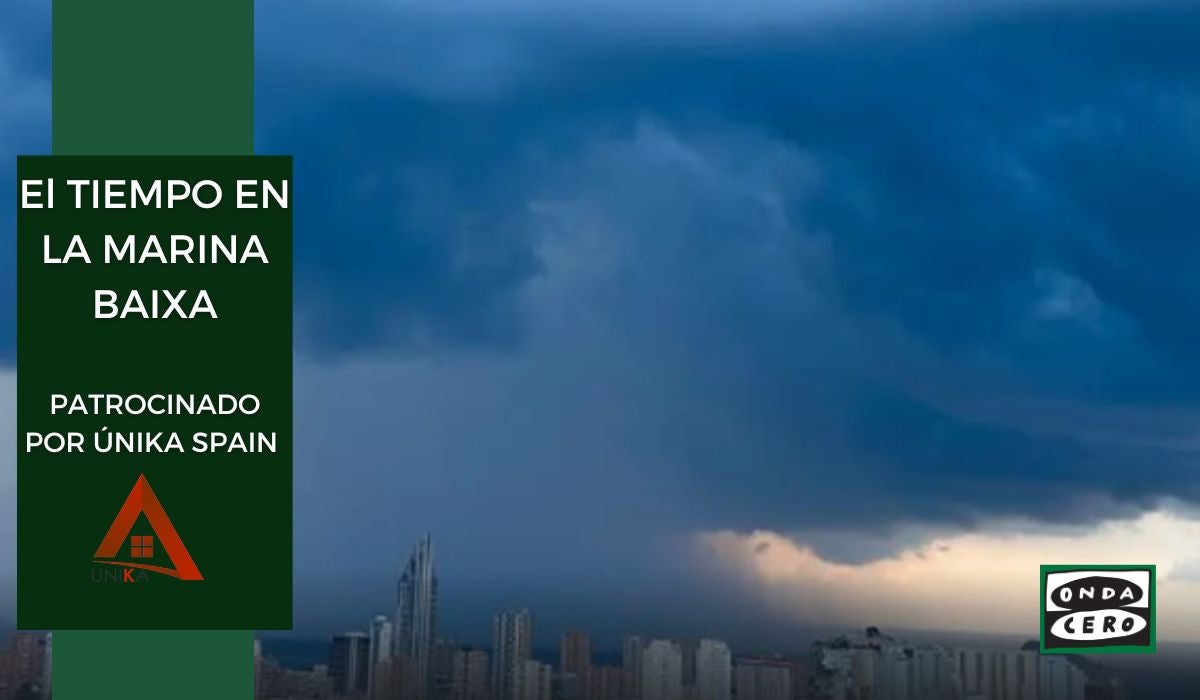 Continúa la alerta amarilla en el litoral norte de la Marina Baixa Continúa la alerta amarilla en el litoral norte de la Marina Baixa