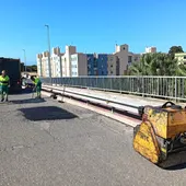 Una de las calles en las que se está trabajando Una de las calles en las que se está trabajando