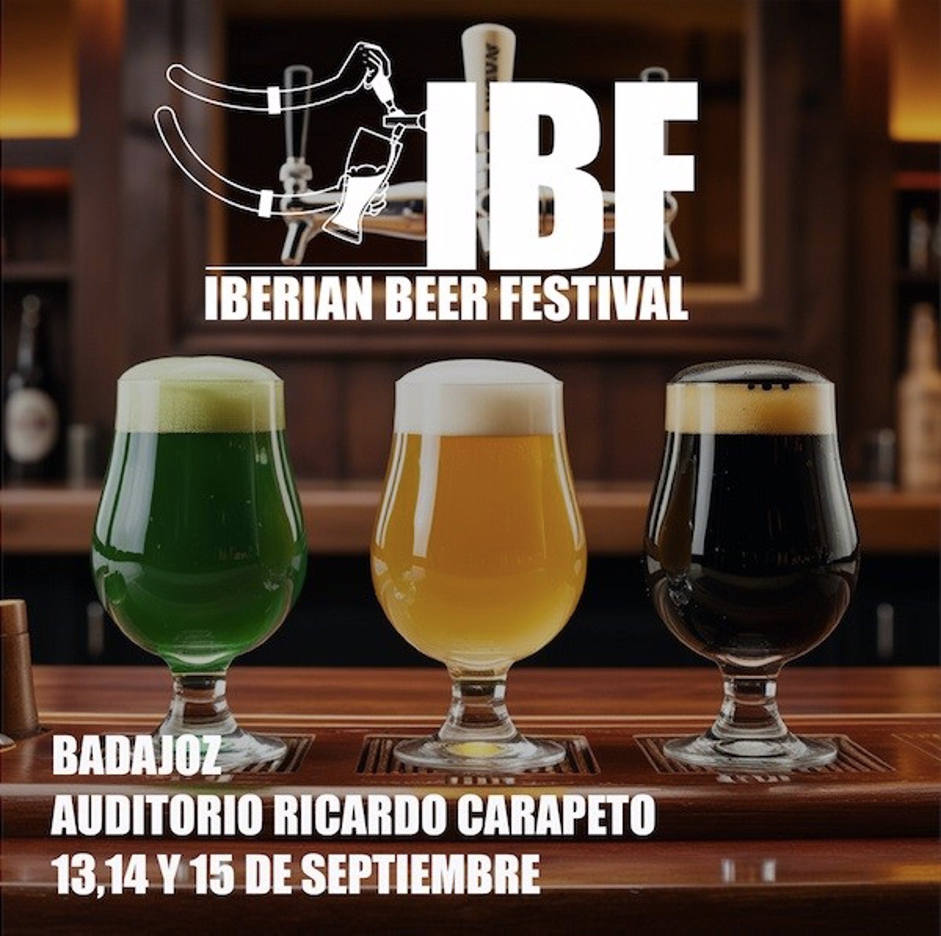 El Iberian Beer Festival congregará 50 clases de cervezas del 13 al 15 de septiembre en el Auditorio Ricardo Carapeto de Badajoz El Iberian Beer Festival congregará 50 clases de cervezas del 13 al 15 de septiembre en el Auditorio Ricardo Carapeto de Badajoz