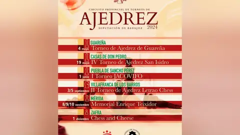 El II Torneo de Ajedrez ‘Letrao Chess’ se celebrará ese jueves en Villafranca de los Barros con 60 participantes extremeños El II Torneo de Ajedrez ‘Letrao Chess’ se celebrará ese jueves en Villafranca de los Barros con 60 participantes extremeños