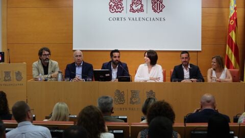 Diana Morant, en la primera reuni&oacute;n del Grupo Socialista en Les Corts Valencianes